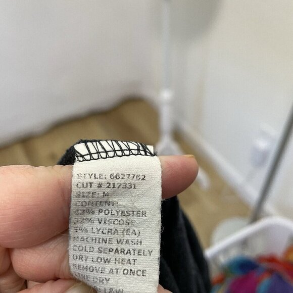 Cut Loose Layered Tunic Top Knit Long Sleeve Lagenlook Navy Blue size Medium - Picture 5 of 5